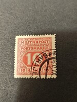 1916-os 10 Heller Bosznia-Hercegovina portó bélyeg-o-