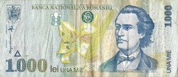 1000 lei lej 1998 Románia 2.