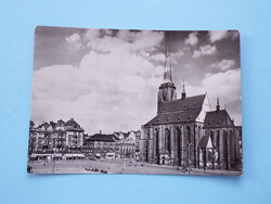 Képeslap (39) - Csehszlovákia (Csehország) - Plzeň - Szent Bertalan templom 1960-as évek