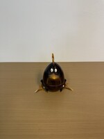 Hollóházi Porcelán Kakas Bonbonier Duray Lilla Tervezése A185