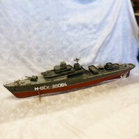 Kuriózum! Hatalmas régi hadihajó modell 112cm!