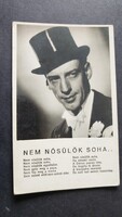 1954 LATABÁR KÁLMÁN LATYI MATYI SZÍNMŰVÉSZ OPERETT SZÍNHÁZ EGY BOLDOG PESTI NYÁR KORABELI FOTÓ LAP