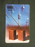 Kártyanaptár,EMO Elektromodul vállalat,Budapest,Videoton hangfal, 1975  (5)