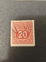 1916-os 20 Heller Bosznia-Hercegovina portó bélyeg-o-