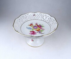 2A441 Régi áttört szélű Schumann Arzberg porcelán talpas kínáló tál