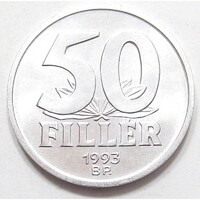 Magyarország,50 fillér 1993 aUNC+ aluminium