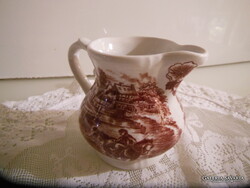 KIÖNTŐ - PORCELÁN - JELZETT - ANGOL - KÖRBEN MINTÁS - 2.5 dl.- 10 x 9 cm - HIBÁTLAN