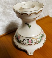 Hollóházi Porcelán Gyertyatartó – Pannónia minta (16 cm)