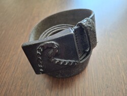 Régi Replay bőr öv fekete unisex size 95