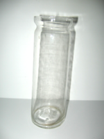 Antik vékony huta üveg , befőttes üveg 0,4 L