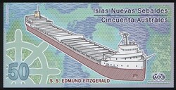 Sebaldes-szigetek 50 australes polymer UNC 2012