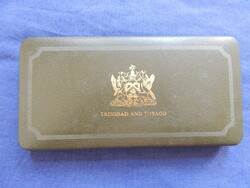 Trinidad & Tobago Proof Set 1974 (1 Cent - 10 Dollár 8 darab érme ezüstökkel)