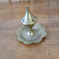 Érdekes régi réz füstölő tartó I. (5,3x6 cm)