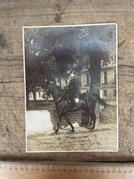 -AX468- Régi Lovas Fotó Csendőr Rendőr Katona Lóháton Egyenruha Horthy Korszak Militária Fénykép