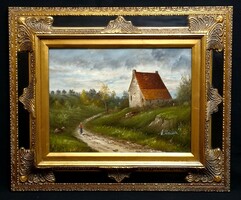 FK/584. – A. Neilsen – Úton (Gyönyörű keretben)