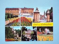 Képeslap (40) - Németország (NSZK) - Ludwigsburg mozaik 1960-as évek
