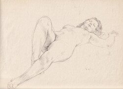 László Gyula (1910-1998): Alvó női akt (1975)