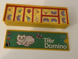 Retro PERI Spiele Tier Domino állatos dominó társasjáték (1970-es évek)