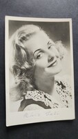 1942 RÁCZ VALI FELEJTHETETLEN SZÍNÉSZNŐ SANZONETT - DIZŐZ  FOTÓ LAP