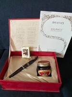 Ritka Sheaffer Balance Special Edition töltőtoll szett – 18K arany hegy, eredeti dobozával