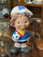 FOCISTA FIÚ, GUMI, MŰANYAG GYEREK JÁTÉK FIGURA 23 CM