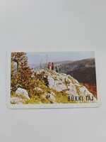 BORSOD TOURIST - MISKOLC kártyanaptár 1975 - BÜKKI TÁJ