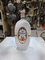 Hollóházi porcelán pálinkás palack