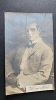 1910 VÁRKONYI MIHÁLY - MICHAEL VARCONYI SZÍMŰVÉSZ AZ ELSŐ SZÍVTIPRÓ A NÉMAFILM VIGÁGÁBAN FOTÓ LAP