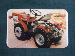 Kártyanaptár,Agroker Agrotröszt Budapest,TZ 4K 14 B kistraktor, 1981   (5)