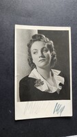 Cca 1942 FELEJTHETETLEN BULLA ELMA MOZI SZTÁR SZÍNÉSZNŐ SZÍNMŰVÉSZ KORABELI ÉS EREDETI FOTÓLAP