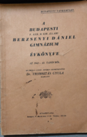 A Budapesti V.ker M. Kir. Állami Berzsenyi Dániel Gimnázium évkönyve 1942-43.tanévről