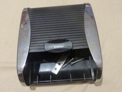 Régi retro Remington Precision dizájn rolós tároló  rendszerező doboz 27x23x10 cm