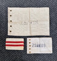 Retro pénzes zsákok ZSÁKOS , piros csíkos zsákvászonok