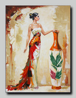 Forma és sziluett színes modern akrilfestmény 40x30 cm