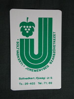 Kártyanaptár,Soltvadkert,Jóreménység szakszövetkezet, 1984   (5)