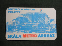 Kártyanaptár,Budapest,Skála Coop Metró áruház, 1984   (5)