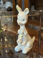 KENGURU MAMA ÉS BABA, GUMI, MŰANYAG GYEREK JÁTÉK FIGURA 18 CM