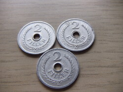 2  Fillér  1956   A képen látható állapotban 3 db egyben