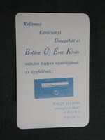 Kártyanaptár,Nagy Gábor esztergályos mester,Gödre, 1982   (5)