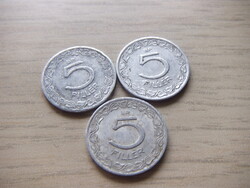 5  Fillér  1956  A képen látható állapotban 3 db egyben