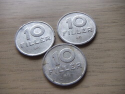 10  Fillér 1990  A képen látható állapotban 3 db egyben
