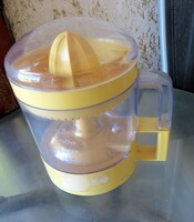 Régi retro sárga elektromos citrusprés  narancsfacsaró