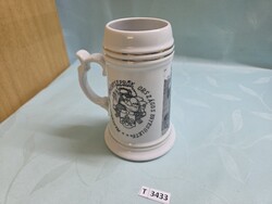 T3433 Magyarországi Kéményseprők Országos Egyesülete korsó 17 cm