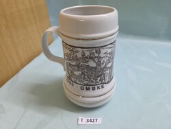 T3427 Hollóházi OMBKE Oroszlány 1986 korsó 17 cm