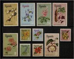 1969. Uganda - Növényes bélyegek