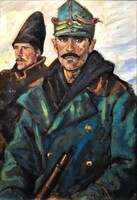1942 K. Balogh jelzéssel: KATONÁK A FRONTON