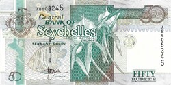 50 rupia rupees 1998 Seychelles szigetek