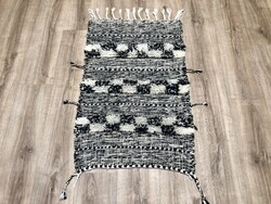 KILIM (KELIM) - MAROKKÓI Berber kézi szövésű gyapjú szőnyeg, 62 x 108 cm