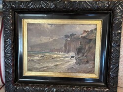 Kárpáthy Jenő - Sorrentoi partok 1924’ (73x89cm!!!)