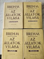 Brehm: Az állatok világa I-IV. (Teljes sorozat, eredeti védőborítókkal)